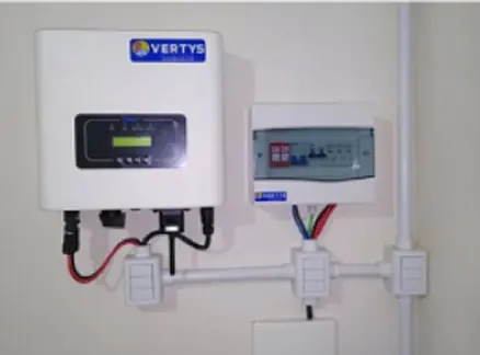 Inversor solar Vertys instalado pela Litoral