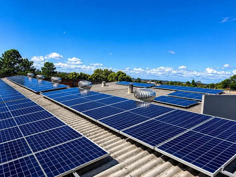 Instalação de painéis solares feita pela Litoral Energia Solar